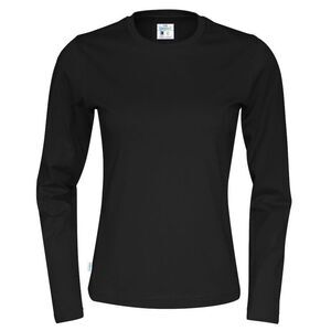 Cottover Womens/Ladies Long-Sleeved T-Shirt / Black